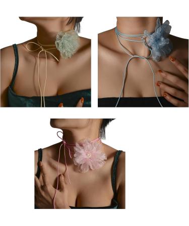Oralgos Retro Flower Collar - Unique & Stylish Jewelry Choker Chain for Parties & Gatherings - Buy Online on GoSupps.com