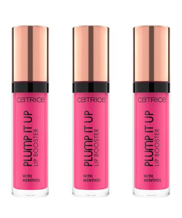 Catrice Plump It Up Lip Booster No. 080 pink cooling coloring effect enlarged glossy vegan without alcohol without parabens without microplastic particles 3 -pack (3x3.5ml) 080 overdosed on confidence 3.5 ml (3 Pack)