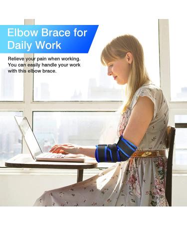 Elbow Brace for Tendonitis, Tennis Elbow & Cubital Tunnel Syndrome Pain Relief - Comfortable Immobilized Support for Ulnar Nerve Entrapment - Men and Women - Buy Online on GoSupps.com