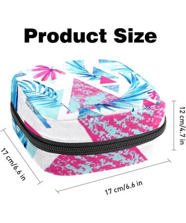 Abstract Plants Women's Storage Bag - Large Menstrual Cup Pocket with Zipper Multi-Colored Inserts & Tampon Bag for Girls - Buy Online on GoSupps.com