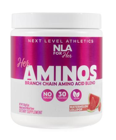 NLA for Her - Her Aminos - Comprehensive BCAA Amino Acid Blend - Supports Increased Endurance, Builds Lean Muscle, Improve Hydration & Enhance Recovery - Watermelon - 254 Grams