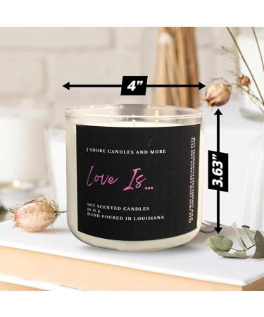 100% Soy Candles Clearance - Hand Poured Aromatherapy Candle (16 Oz) | Essential Oil Scented | 70-Hour Burn Time | Perfect Gift for Men & Women (Love is - Buy Online on GoSupps.com