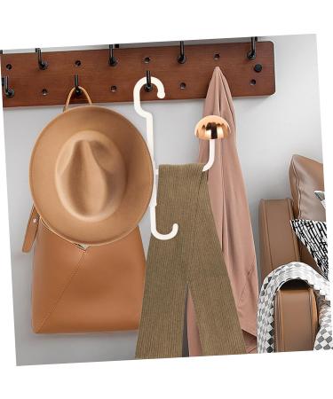 Alipis 2pcs Rotating Coat Rack Keychain Wallet Purses Stainless Hanging Hooks Stainless Steel Wardrobe Rod 31.00X27.00X6.00CM White - Buy Online on GoSupps.com