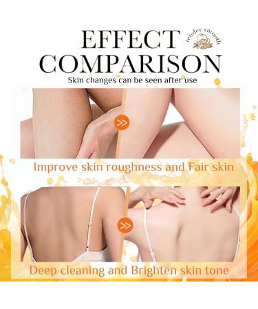 Body Exfoliator - Body Scrub Exfoliator - Vitamin C Exfoliating Body Scrub - Orange Extract Body Exfoliator Scrub - Hydrating Body Skin Care - Whitening Nourishing Smooth Skin 120g - Buy Online on GoSupps.com