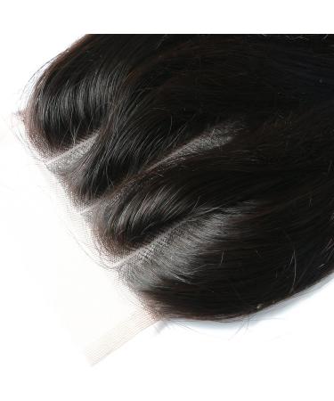 BLISSHAIR 3 Part Lace Closure Body Wave Brazilian Virgin Human Hair | 4X4 Top Closure with Baby Hair | 14 Inch | International Shipping - Buy Online on GoSupps.com