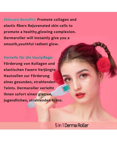 Bowka 5-in-1 Derma Roller Set - Microneedling Roller for Beard Growth & Skin - 1.5/0.5/0.3/0.25mm | International Shipping Available - Buy Online on GoSupps.com