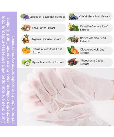 4 Pairs Moisturizing Peeling Hand Mask with Honey & Milk - Natural Plant Extracts Collagen Brightening & Anti-Aging Repair (Honey & Lavender) - Buy Online on GoSupps.com