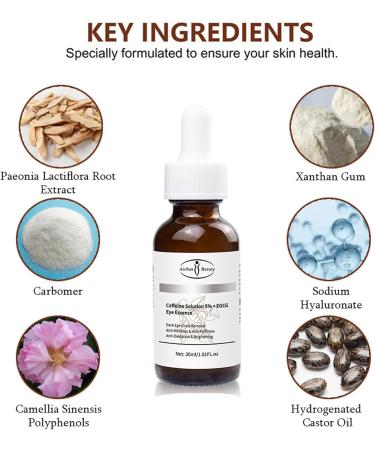Caffeine Eye Serum Anti-Aging Caffeine Solution 5%-Caffeine Eye Serum Eye Serum For Dark Circles Hydrating Under Eye Serum Instant Eye Serum Anti Aging Anti Wrinkles & Eye Bag Quick Absorb-30ml - Buy Online on GoSupps.com