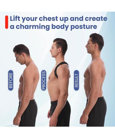 Posture Corrector for Men and Women | Upper Back Brace for Clavicle Support | Relieve Neck & Back Pain | Improve Posture | Adjustable Universal Size - Buy Online on GoSupps.com