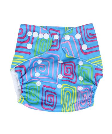 Organic cloth diaper set Bebefeliz complete set with 2 inserts skin-friendly washable pocket diaper (spirals)