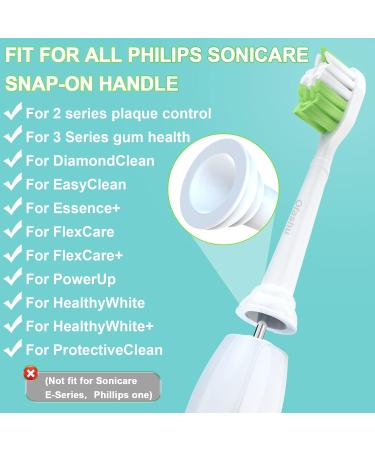 Ofashu Electric Brush Head Compatible with Philips Sonicare | 8 Pack Toothbrush Replacement Heads for DiamondClean Protectiveclean, 2 Series C1 C2, HX6250 HX6064 | White-Green Standard - Buy Online on GoSupps.com