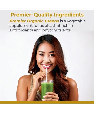 Premier Research Labs Premier Organic Greens - Super Greens Powder Greens Superfood Powder for Drinks Green Juice Nutrition Support Supergreens for Men & Women Spinach Alfalfa Chlorella - 10 oz - Buy Online on GoSupps.com
