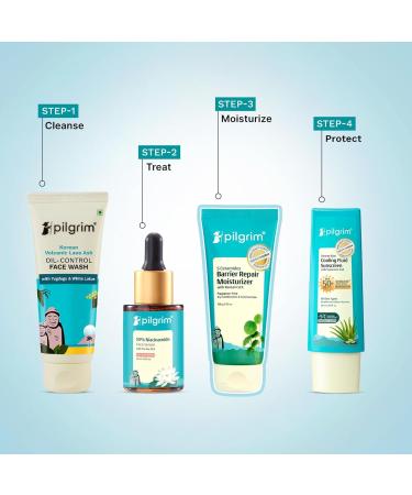 Pilgrim Cica Moisturizer for Face with 5 Ceramides & Hyaluronic Acid | Hydrating Fragrance-Free Cream for Dry Sensitive & Combination Skin | Repairs Skin Barrier | 3.53 Oz (100g) - Buy Online on GoSupps.com