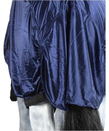 Marengos Eczema Ceiling Horse Blanket 125cm | Neck & Abdomen Protection | Insect-Resistant Fine-Meshed Fabric | Night Blue Outdoor Blanket with Double Front Closure - Buy Online on GoSupps.com