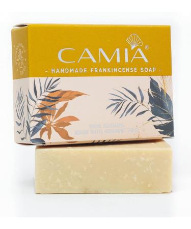 100% Natural & Handmade Organic Frankincense Soap For Bath |Natural Soap For Anti Aging & Helps in Skin Regeneration | Free From Artificial Color & Fragrance | Made With Natural Oils | (4.2 Oz)