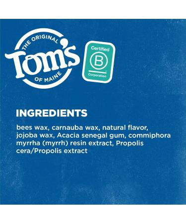 Tom's of Maine Spearmint Dental Floss 32 Yards 6-Pack - Naturally Waxed Antiplaque Flat Floss - Packaging May Vary - Buy Online on GoSupps.com