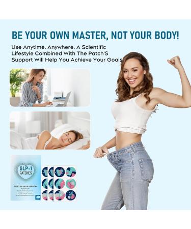 AYOJOY GLP-1 Patches for Women & Men Easy to use GLP-1 Patches 30 Count - Natural Ingredients with Berberine L-Glutamine Cinnamon & Pomegranate Extracts 1 Months Supply in 1 Pack-Blue - Buy Online on GoSupps.com