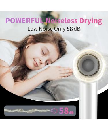 Professional High-Speed Hair Dryer 110 000 RPM | 1500W Ionic Blow Dryer for Fast Drying | Low Noise Thermo-Control Magnetic Diffuser - Perfect for Women & Kids - Buy Online on GoSupps.com