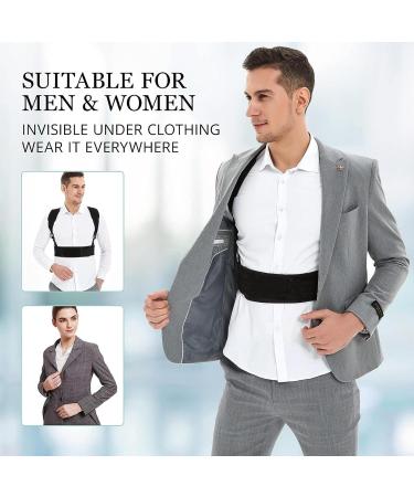 Meltor Adjustable Posture Correction Back Support for Men & Women - Breathable Lightweight and Effective Posture Improvement - Buy Online on GoSupps.com
