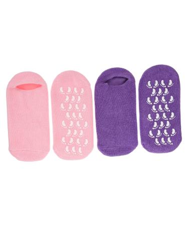 FOMIYES 2 Pairs Gel Socks Heel Socks Heel Repair Sock Foot Softening Foot Covers My Cart Items Spa Socks Moisturizing Socks Essential Oil Care Socks Lotion Vegetable Gel Repair Socks Miss 22x10x1cm