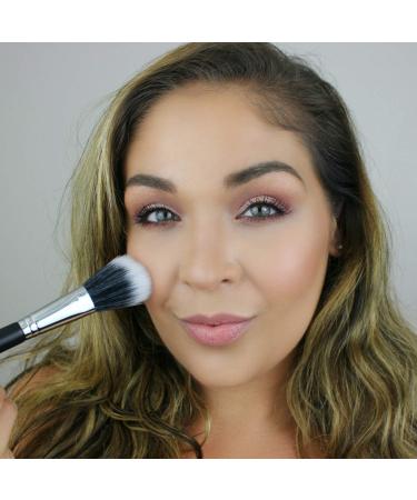 Large Dome Blush Brush - Fluffy Synthetic Duo Fiber for Blusher Bronzer Contour & Highlighter | Vegan Makeup Tool - Beauty Junkees - Buy Online on GoSupps.com