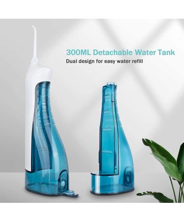 Initio 300ML Cordless Water Flosser - 3 Modes, 6 Tips, IPX7 Waterproof | Rechargeable Teeth Cleaner for Home and Travel - Buy Online on GoSupps.com