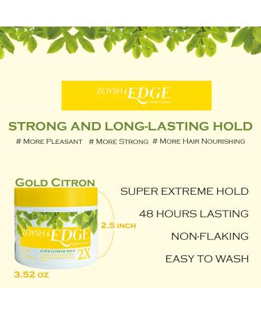 Buy ZOYSH EDGE Perfect Control Super Extreme Hold 2X Water-Based Pomade | 48Hrs Non-Flaking Allergy-Free Fragrance for All Hair Types | International Shipping Available - Buy Online on GoSupps.com