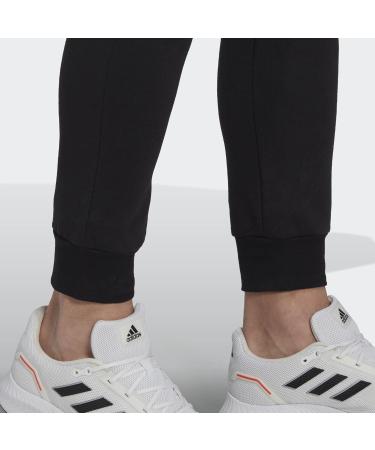 Buy adidas Men's Essentials Fleece Pants - Regular Tapered Fit in Black/White | International Shipping Available - Buy Online on GoSupps.com