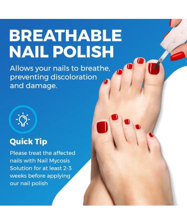 Fungal nail treatment with nail polish red - Buy Online on GoSupps.com