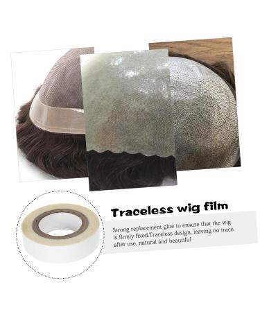 Beavorty 1 Roll Wig Film Wig Tape for Lace Wigs Bald Cap Adhesive Wig Lace Glue Lace Wig Glue Scalp Tape for Wigs Wig Accessories to Hold Wig on Wig Installation Kit Glue for Wigs Lace Tape 4.70X4.70X1.30CM White - Buy Online on GoSupps.com