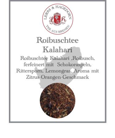 Lerbs & Hagedorn Lerbs & Hagedorn Kalahari Roibusch Peanut Tea with Chocolate Peels Delphiniums Lemongrass 1.5 kg (approx. 122 L)