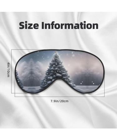 SSIMOO Christmas Tree Snow Sleep Mask | Adjustable Breathable & Fashionable Eye Mask for Comfortable Sleep International Shipping Available - Buy Online on GoSupps.com