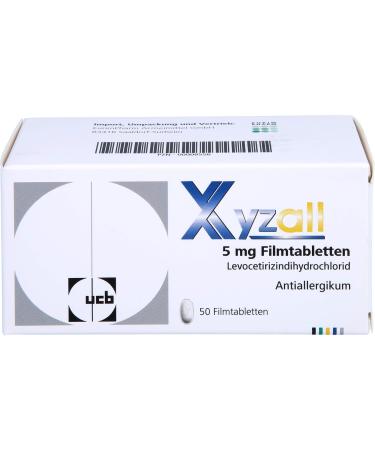Xyzall 5 mg film -coated tablets 50 hours