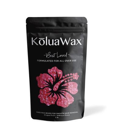 Hard Wax Beads for Hair Removal (All In One Body Formula) Our Versatile Pink Best Loved by KoluaWax for Face, Bikini, Legs, Underarm, Back, Chest. Large Refill Pearl Beans for Wax Warmer Kit.