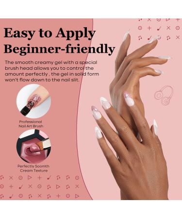 Modelones 21-Piece Gel Nail Polish Set for DIY Salon Manicures - Neutral Nude, Pink, Brown, Gray, Red, Glitter Shades - Soak Off, Upgraded Formula with Cr me Texture - Includes Brush | A1a-Fall In Love - Buy Online on GoSupps.com