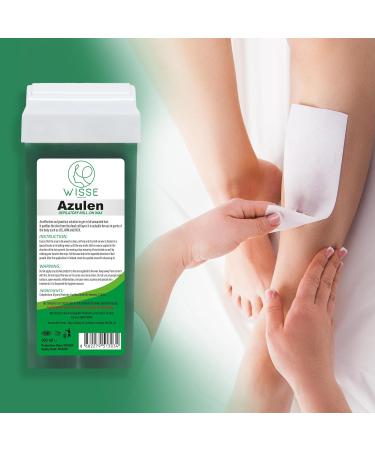 Wisse Hair Removal Roll-On Wax Cartridge Set - 6 Refills x 100ml (Azulen) - Legs and Arms Depilatory Wax - Roller for Smooth Skin - Buy Online on GoSupps.com