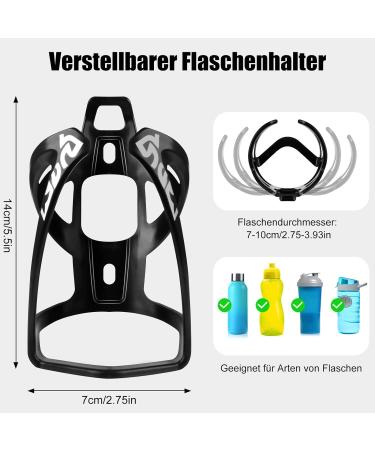 Teamkio Bike Bottle Holder - Lightweight Plastic Beverage Rack for MTB & Road Bikes - Ideal for Racing & Outdoor Adventures - Buy Online on GoSupps.com