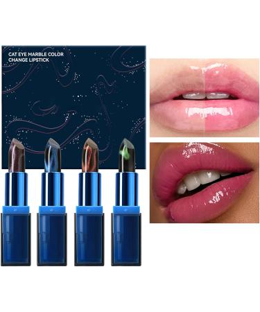 Thermochromic Lipstick - 4 in 1 Pigmented Tinted Lip Balm Lightweight Moisturizer for Women All Skin Tones - Buy Online on GoSupps.com