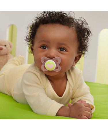 Buy MAM Skin Soft Silicone Pacifiers for Girls 0-6 Months - Set of 4 with Sterilized Transport Boxes | International Shipping Available - Buy Online on GoSupps.com