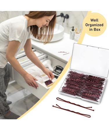 200 Hairpins & 100 Hair Ties - Premium Updo Accessories for Women & Kids | Brown Bobby Pins & Wedding Clamps - Global Shipping Available - Buy Online on GoSupps.com