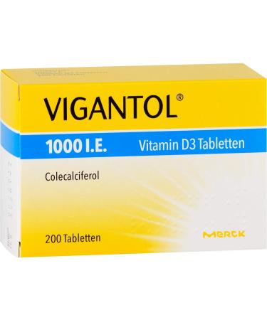 Vigantol 1 000 IU Vitamin D3 Tablets 200 pcs | International Shipping Boost Your Health Today! - Buy Online on GoSupps.com