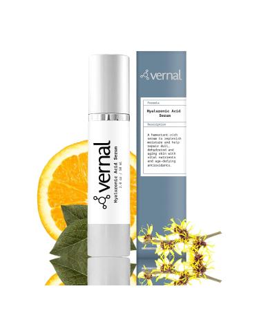 Vernal 100% Pure Hyaluronic Acid Serum Anti-Aging Firming Face Serum with Vitamins C & E Made in USA - Buy Online on GoSupps.com