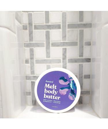 ASUTRA Magnesium Body Butter Lotion Lavender Scent - 7 oz | Natural Shea Butter & Almond Oil Moisturizer with Premium-Quality Magnesium Oil for Recovery & Revitalization - Buy Online on GoSupps.com