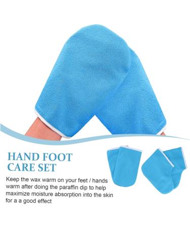 VALICLUD Kit Bain de Cire Paraffine Moufles Mains Chaussettes Pieds Bleu Fonc Hydratant Spa Usage Professionnel et Domestique - Buy Online on GoSupps.com