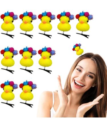 Duck Shaped Hairpin | Plush Hair Clips Duck Hair Pins - Yellow Duckling Hair Clip Cartoon Hair Accessories for Children Kids - Buy Online on GoSupps.com