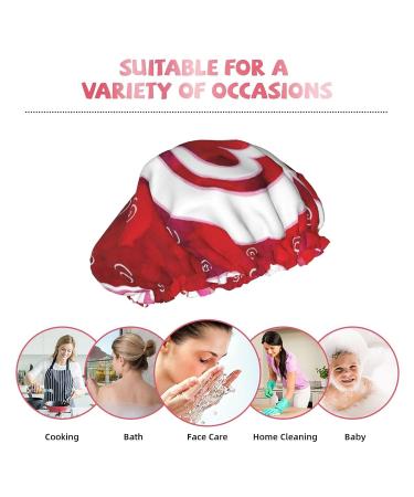 Heart & Flowers Printed Waterproof Shower Cap | Fits All Head Sizes & Hair Textures - Women's Bath Cap - Buy Online on GoSupps.com