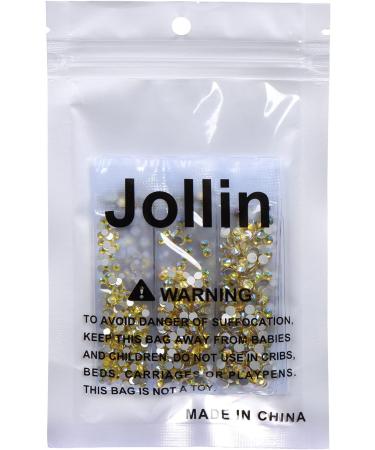 Jollin 3456pcs Flatback Rhinestones Glass Charms Diamantes Gems Stones for Nail Art 6 Size ss4 ss12 Lemon AB - Buy Online on GoSupps.com