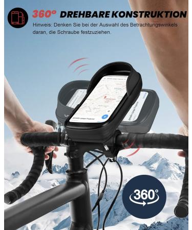 Waterproof Bike & Motorcycle Mobile Phone Holder | Handlebar Bag for 5.5-7 Inch Smartphones - E-Bike & Bicycle Accessories - Buy Online on GoSupps.com