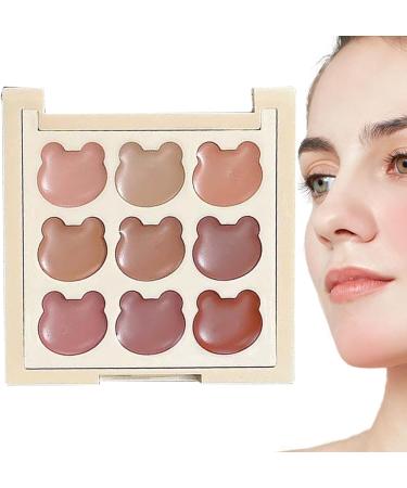 Makeup Lip Gloss Palette | 9 Shades Lip Makeup Palette for Women and Teens - Makeup for Women - Matte Finishes - Versatile High Pigmentation Shades for Rencontr - Buy Online on GoSupps.com