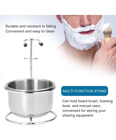 Fybida Stainless Steel Shaving Brush Holder & Soap Dish - Premium Quality for Ultimate Grooming - Buy Online on GoSupps.com